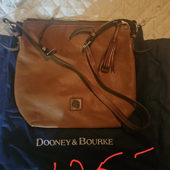 Dooney & Bourke Tan Leather Satchel - Picture 7 of 11